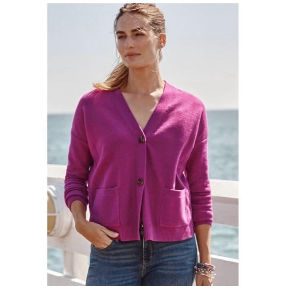 J. Jill Fuchsia Cardigan Sweater*